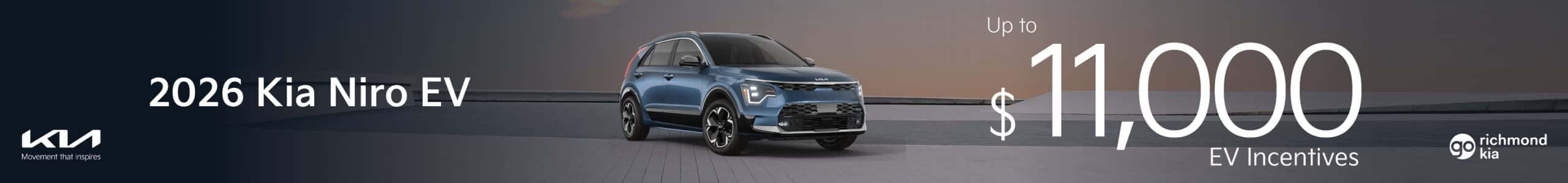 Up to $11,000 EV Incentives at Go Kia Richmond