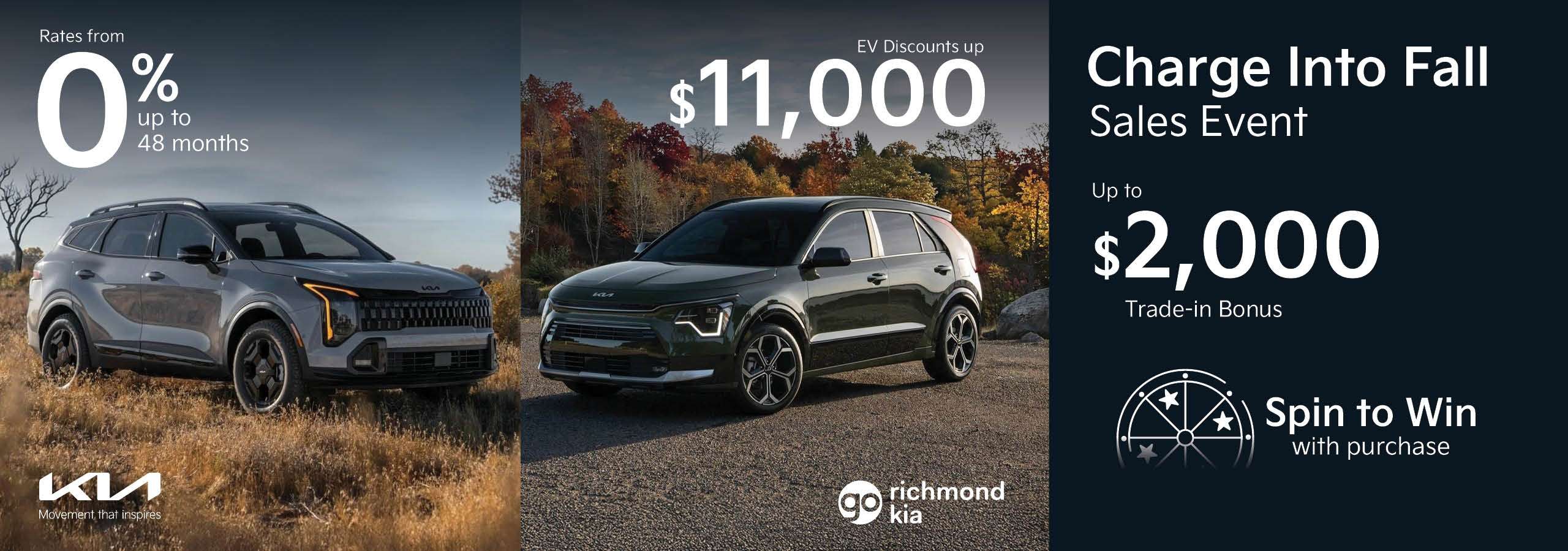 Charge Into Fall Sales Event at Go Richmond Kia 