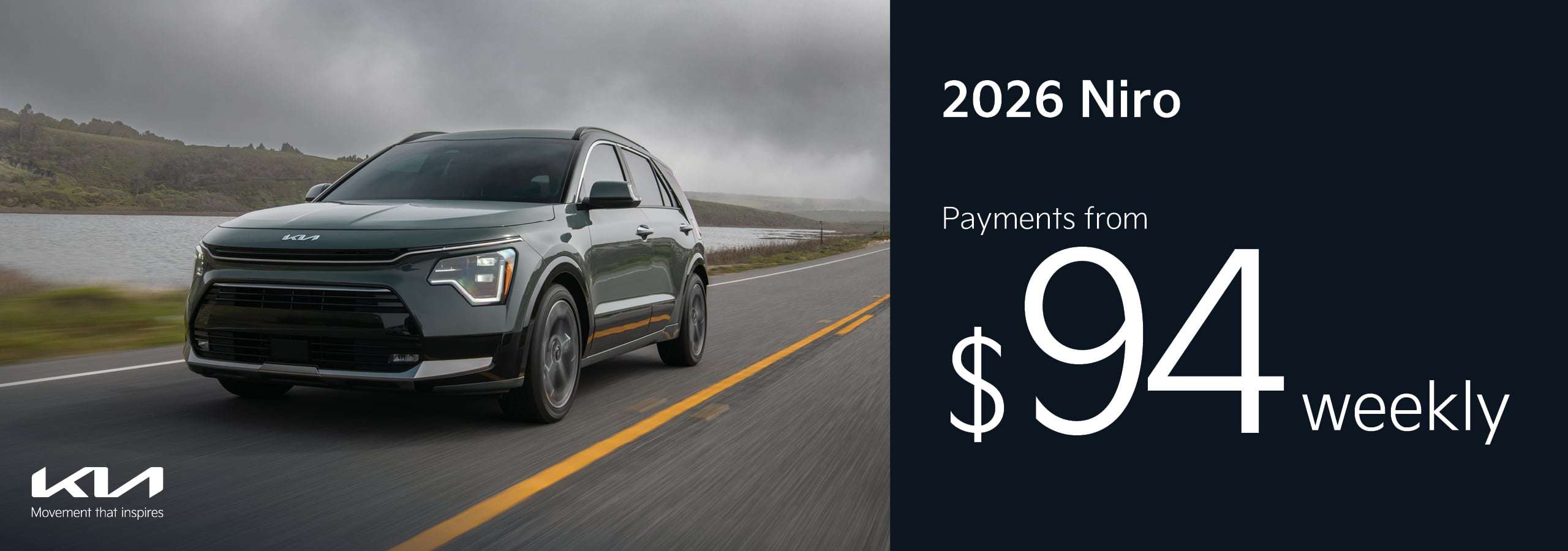 Go Kia South - 2026 Niro from $94 weekly