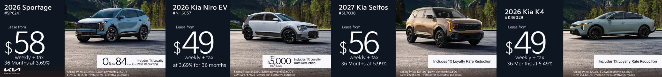 Shop Kia Vehicles today!