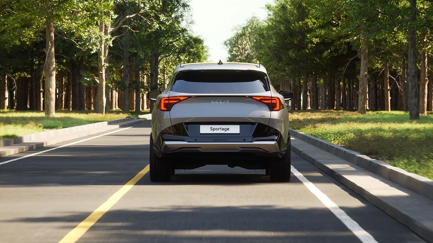 2026 Kia Sportage rear view 3