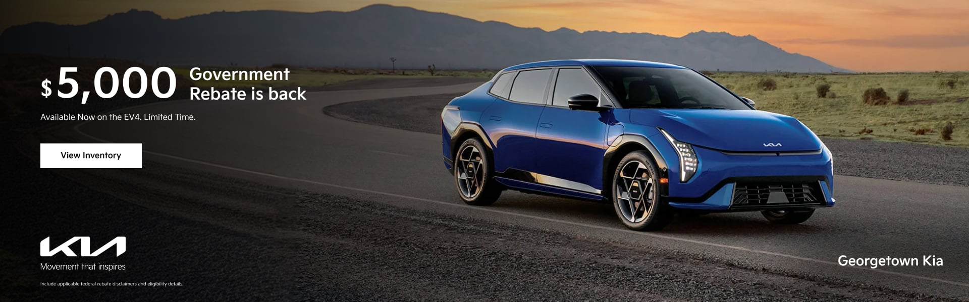 Kia EV4 – overhead view