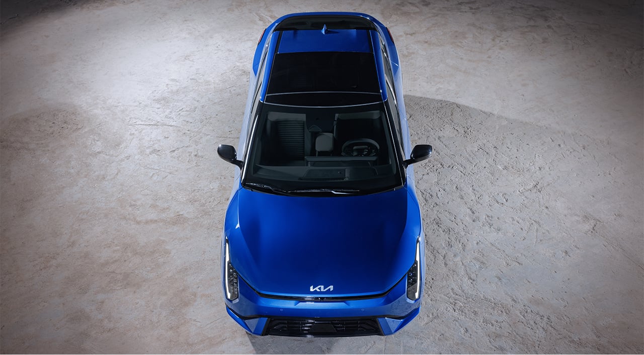 Kia EV4 – overhead view