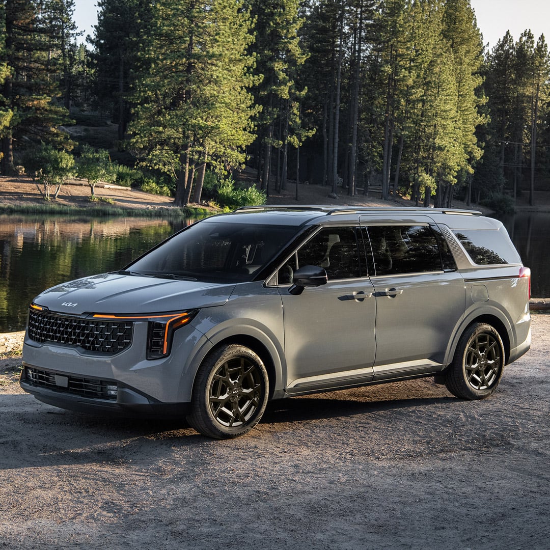 A new Kia three-row SUV, owned outright from day one when you pay cash