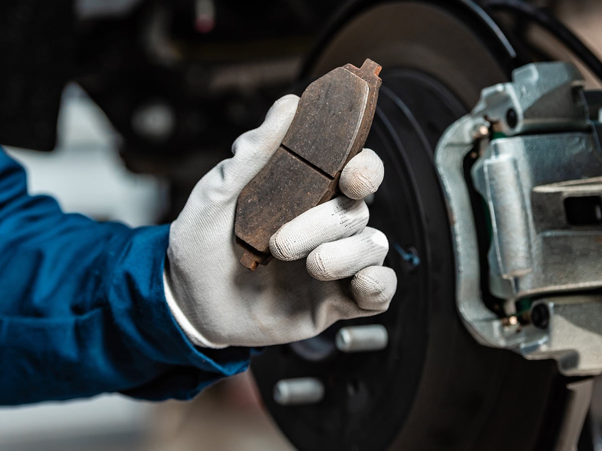 Kia brake components being replaced, the kind of repair a Kia Protect plan can cover