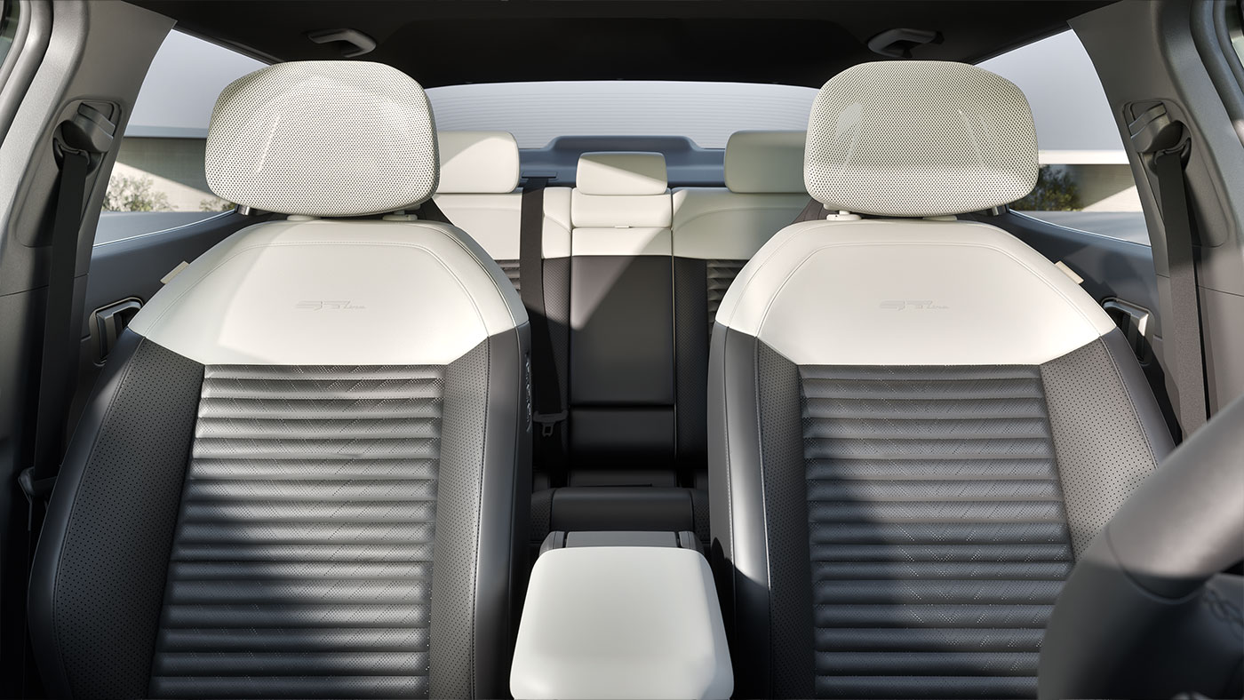 Kia EV4 electric sedan interior seating