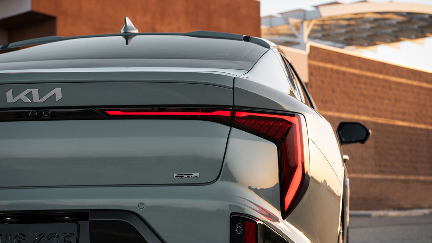 2025 Kia K4 GT-Line Turbo rear LED taillights